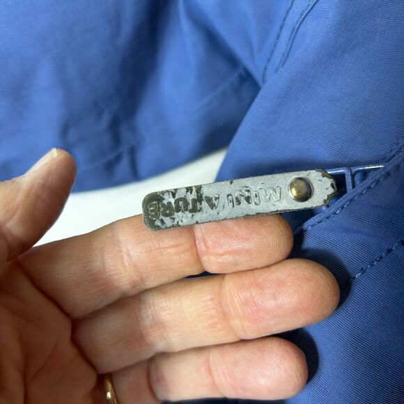 Mini A Ture Wisto Medium Blue Softshell Hooded Snowsuit Size 9 Months/74 cm - Picture 7 of 15